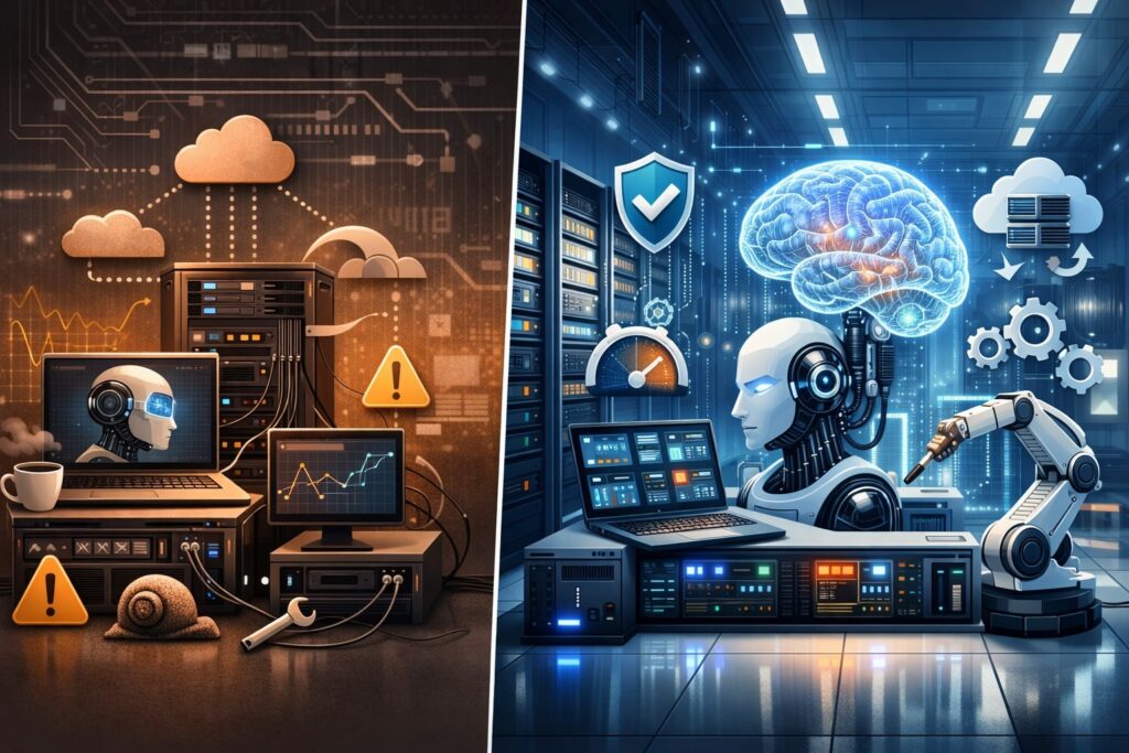 MVP AI hosting vs production AI hosting