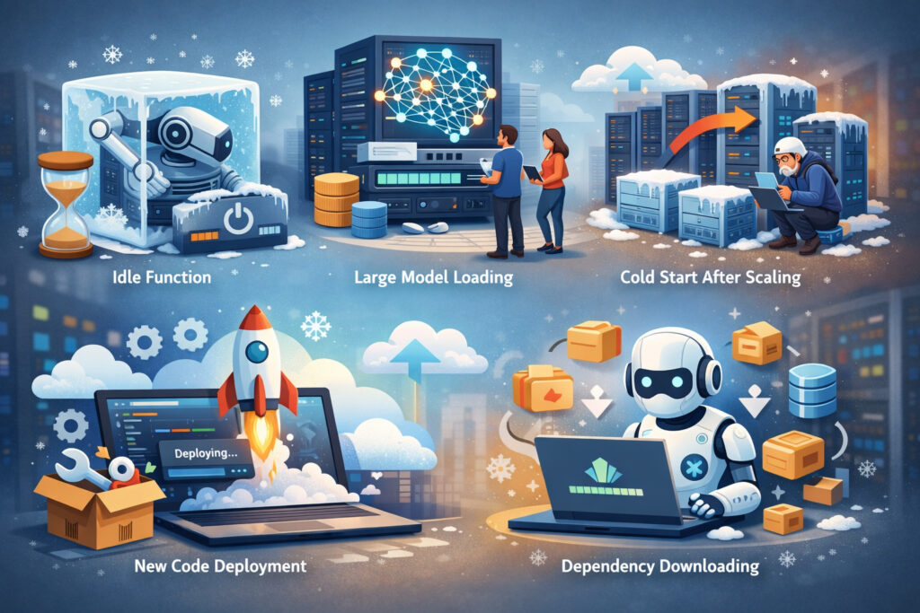 The Most Common Causes of Cold Starts in Serverless AI Hosting