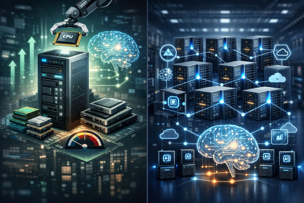 Vertical Scaling vs Horizontal Scaling for LLM Workloads