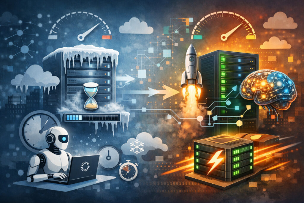 What Cold Starts Mean in Serverless AI Hosting